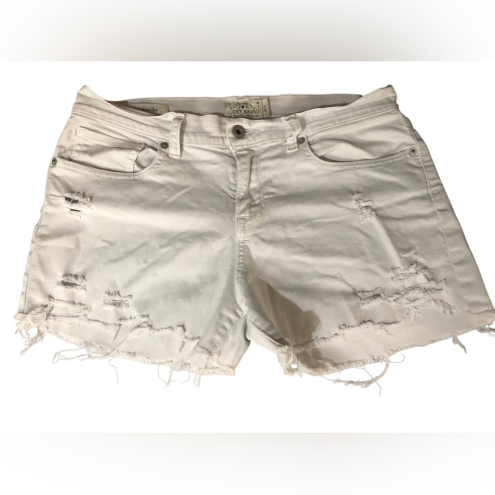 Lucky Brand White Distressed Women's Shorts NWOT